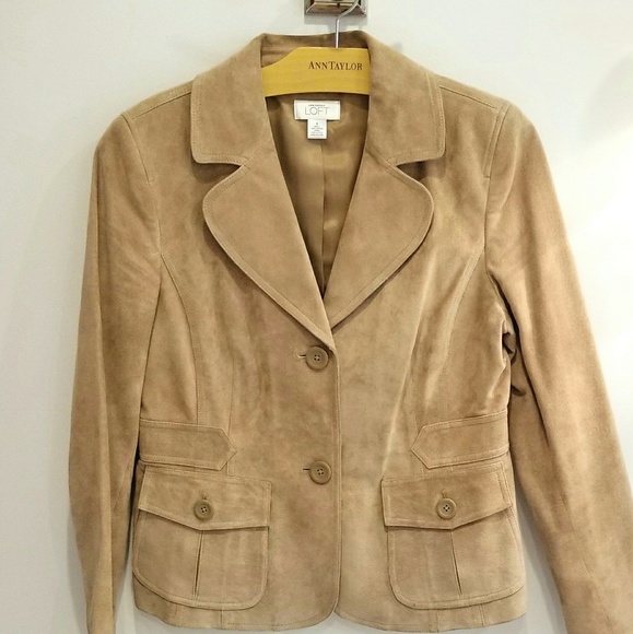 LOFT Jackets & Blazers - LOFT tan suede jacket